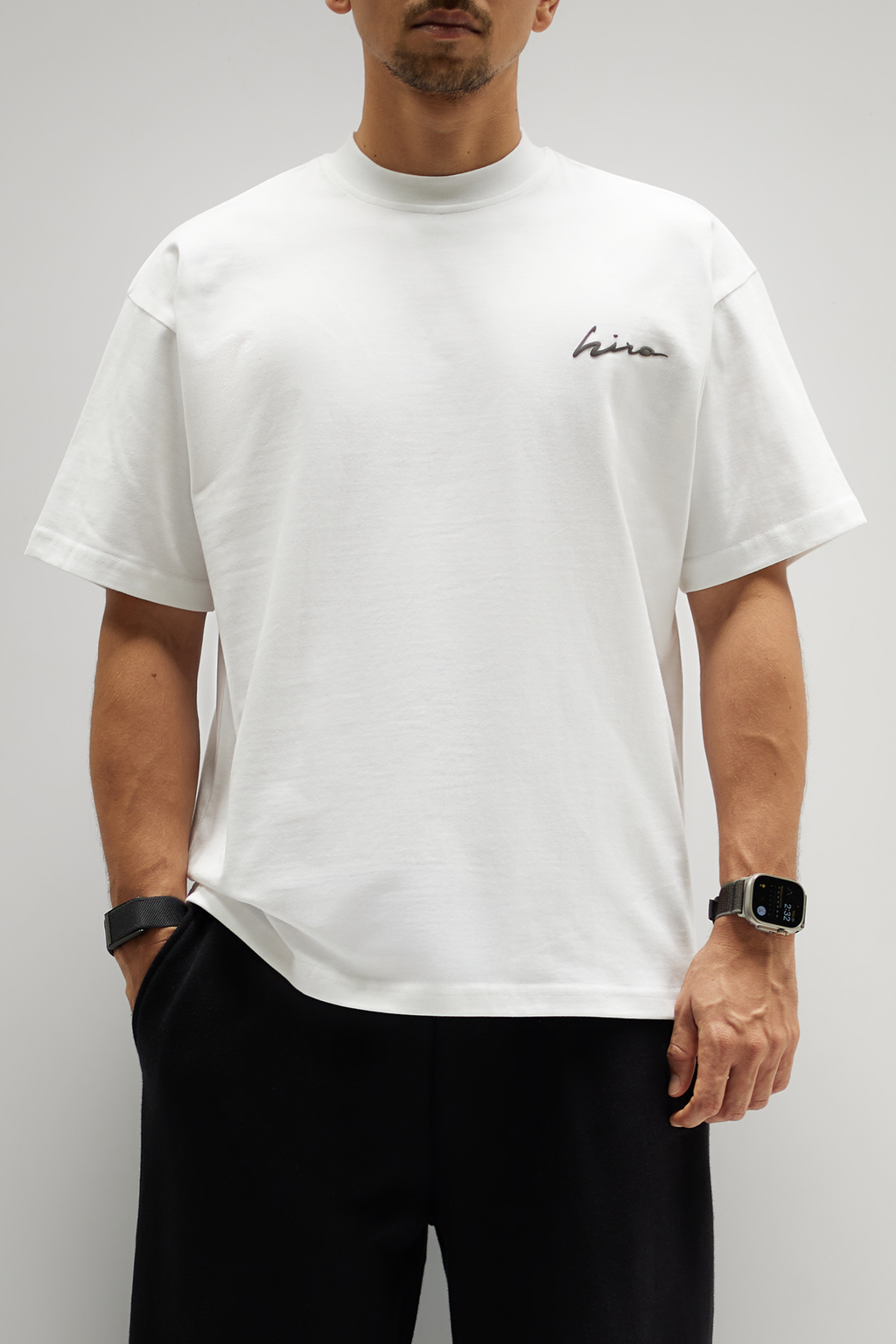 HIRO BASIC T-SHIRT IN WHITE