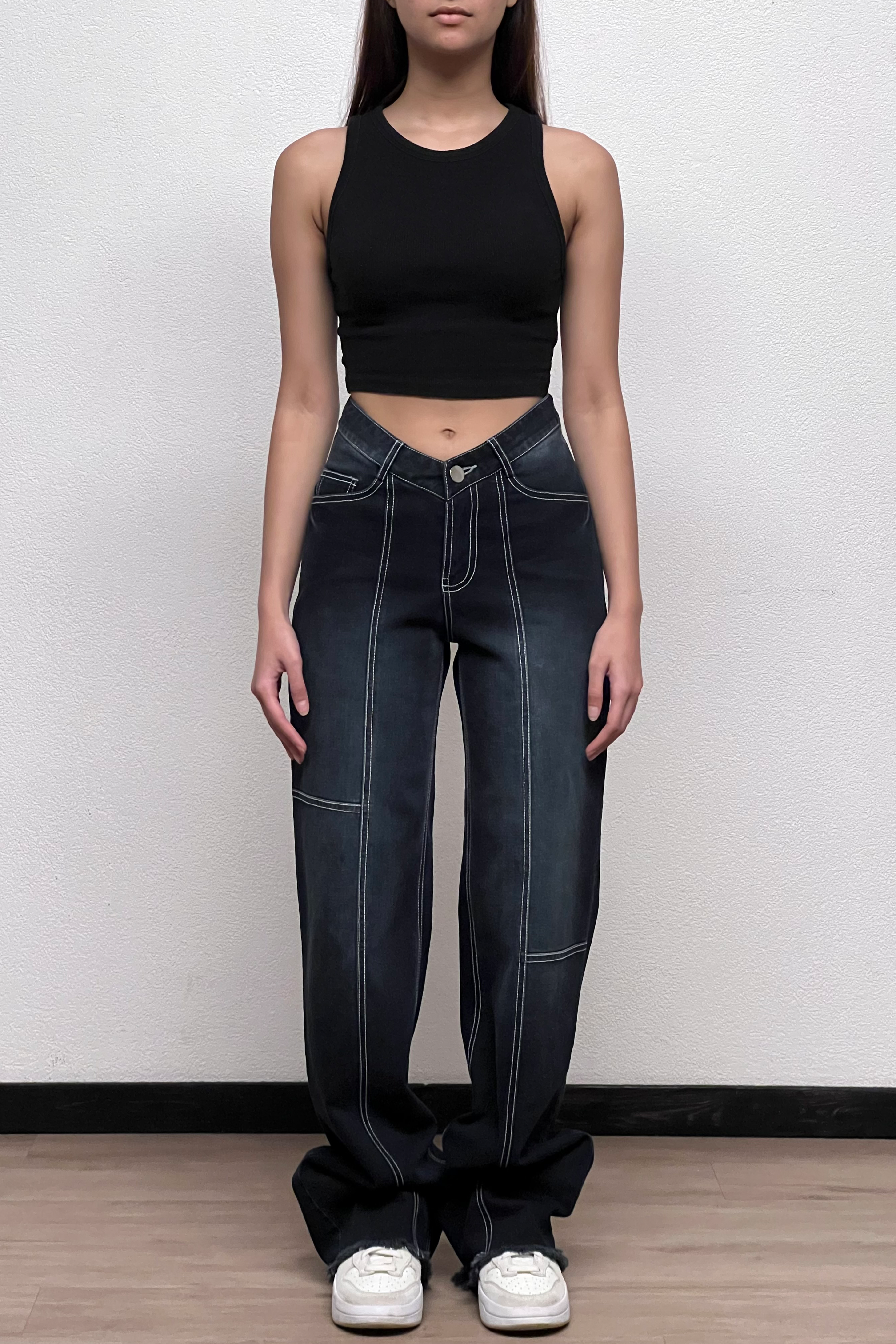 BRITNEY PANTS IN CHARCOAL BLACK