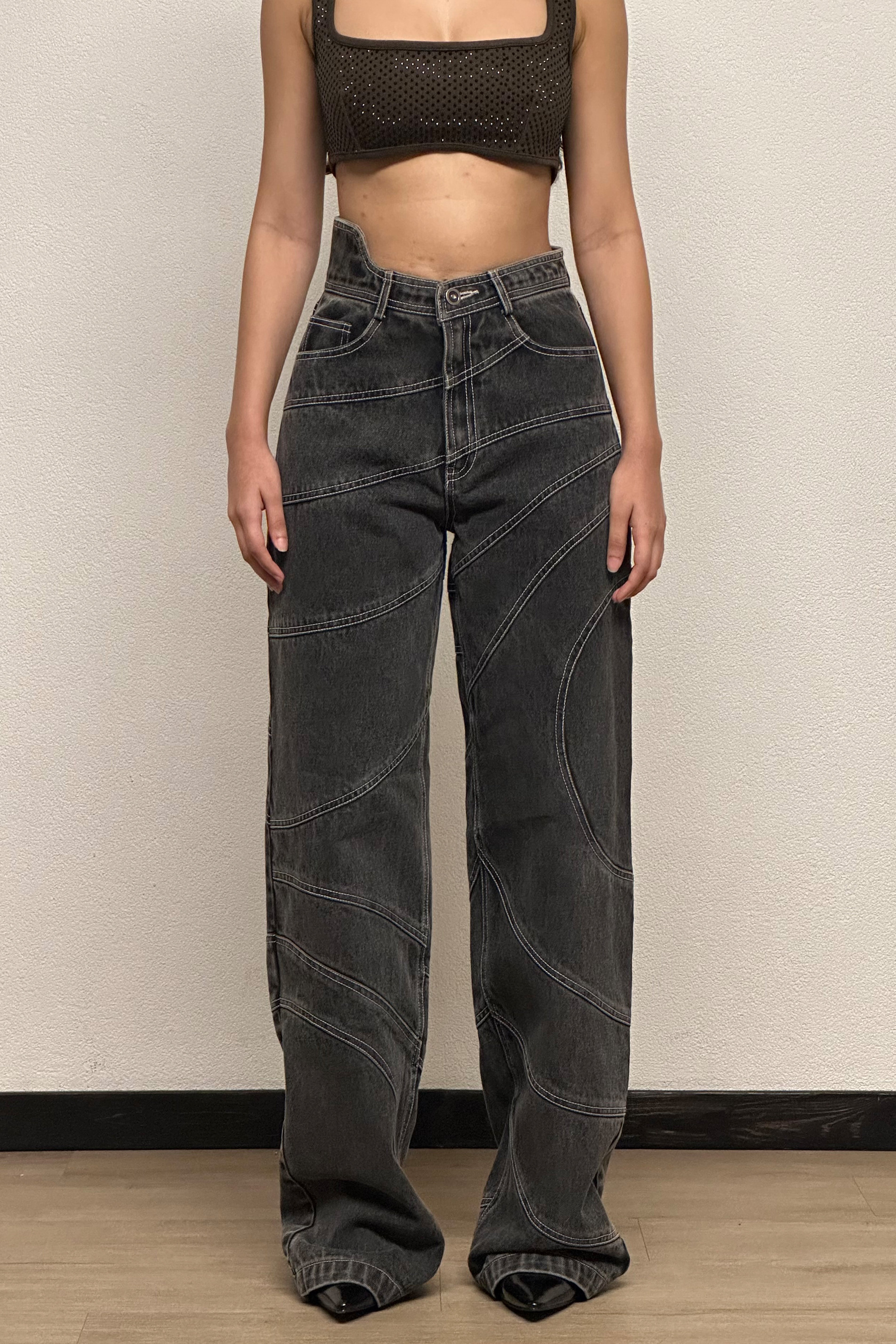 WAVE PANT IN ASH GREY
