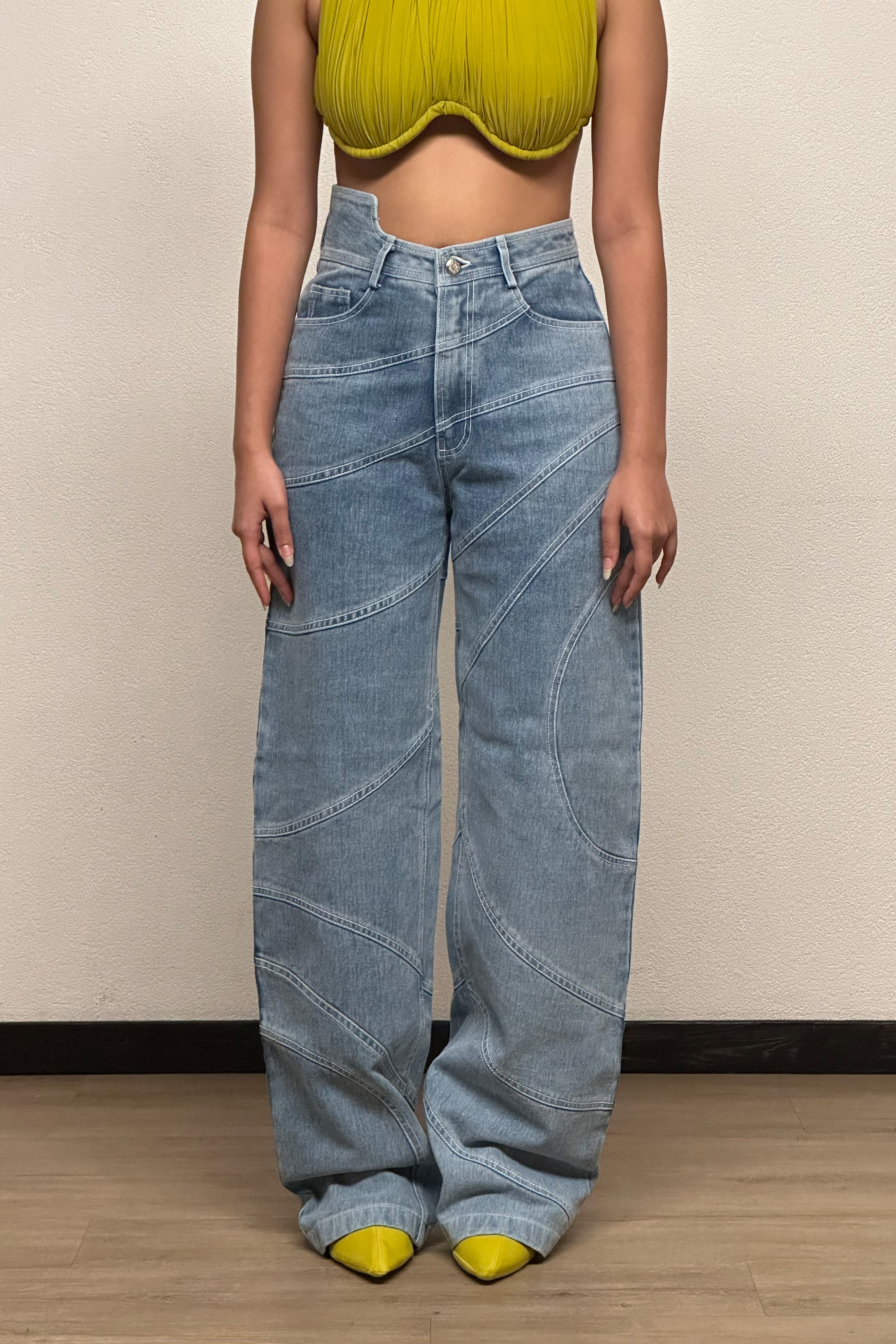 WAVE PANTS IN BLUE