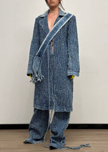 Load image into Gallery viewer, RIPPER TRENCH COAT IN BLUE
