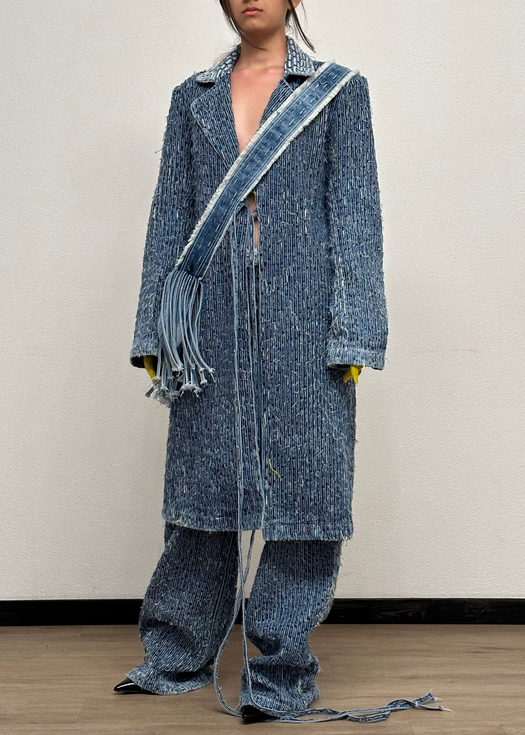 RIPPER TRENCH COAT IN BLUE
