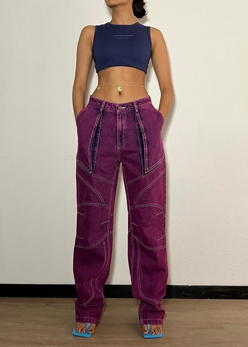 HIKE PANTS IN PURPLE ONE OF ONE