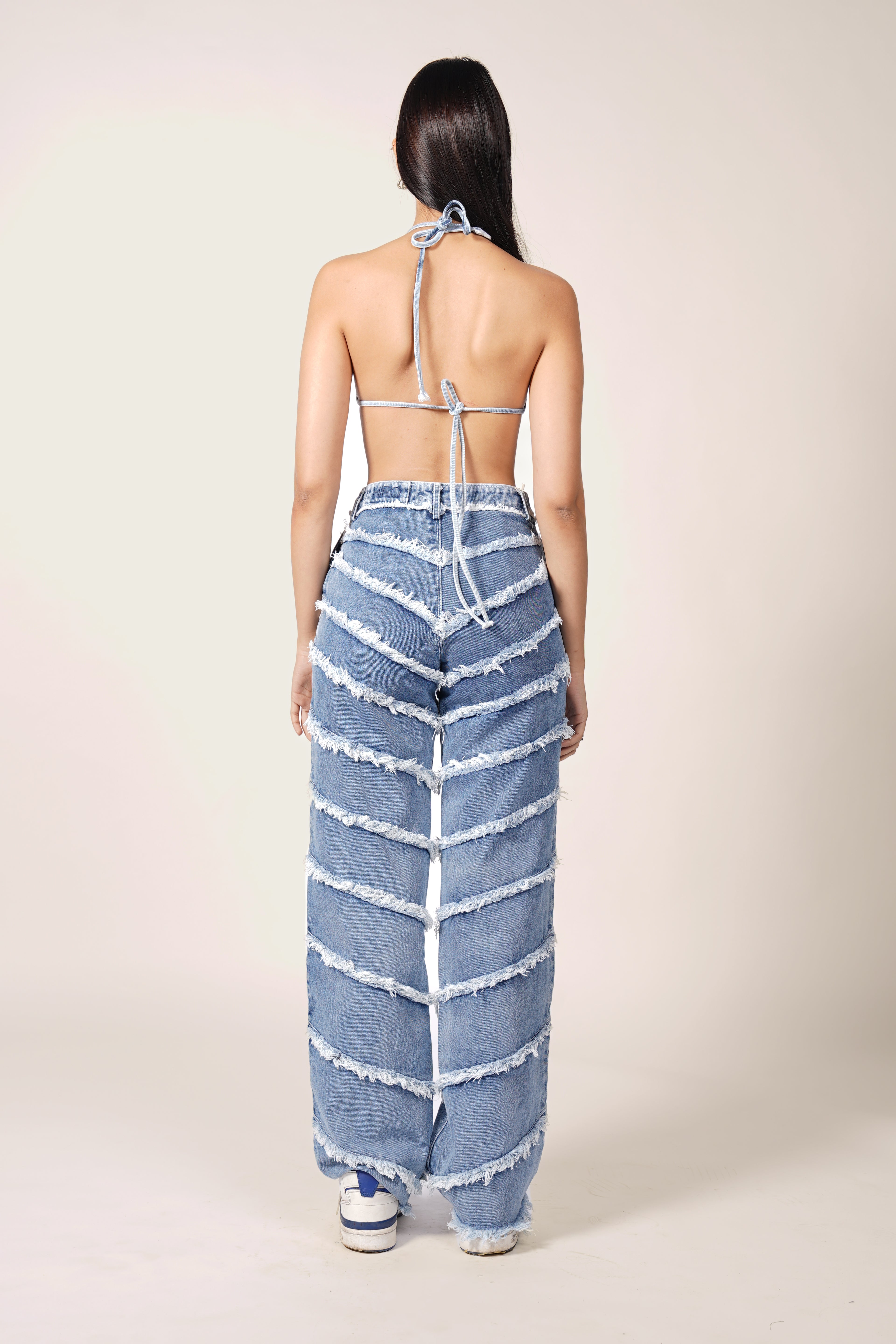 BRITNEY PANEL PANTS IN BLUE [INSIDE OUT STITCH]