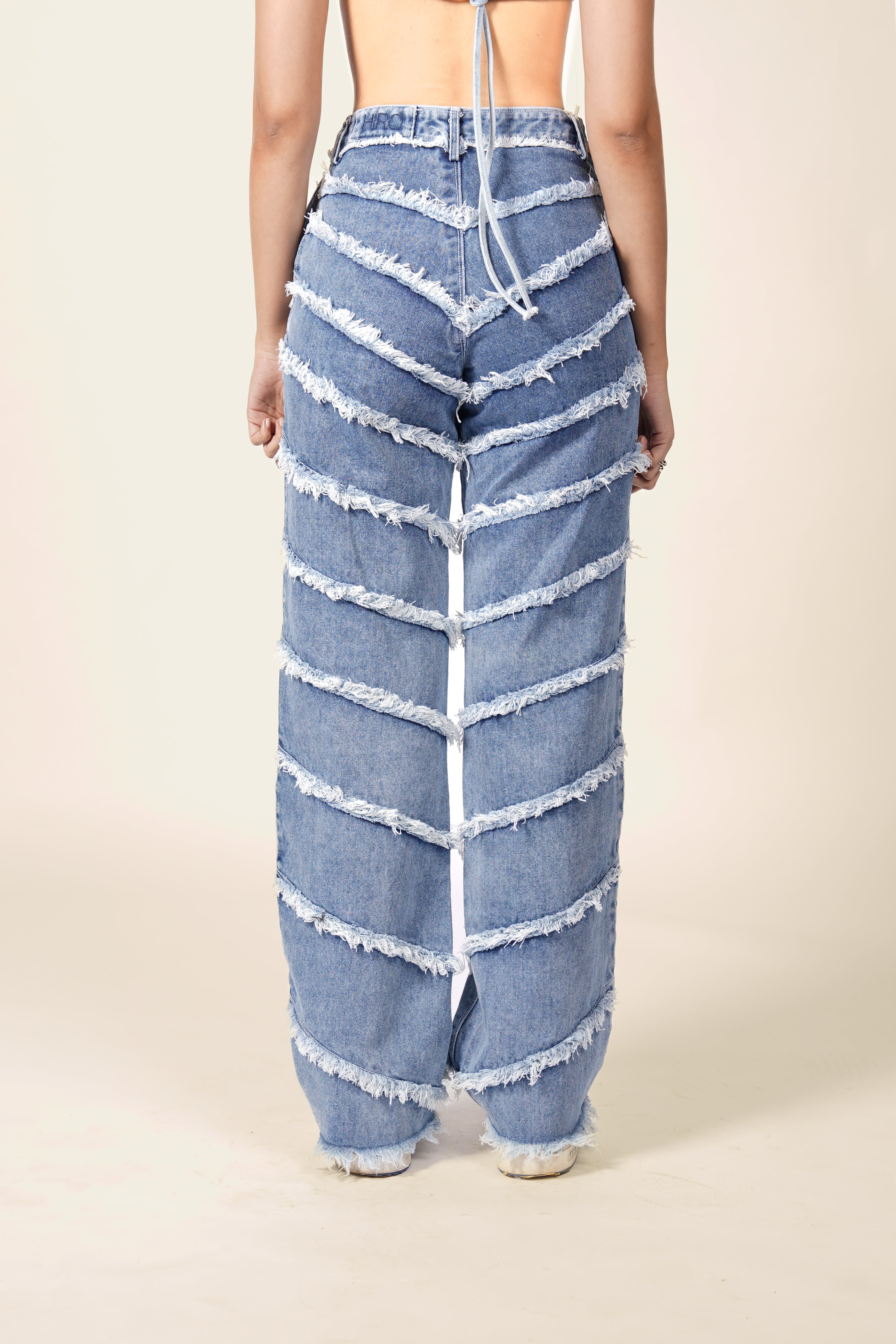 BRITNEY PANEL PANTS IN BLUE [INSIDE OUT STITCH]