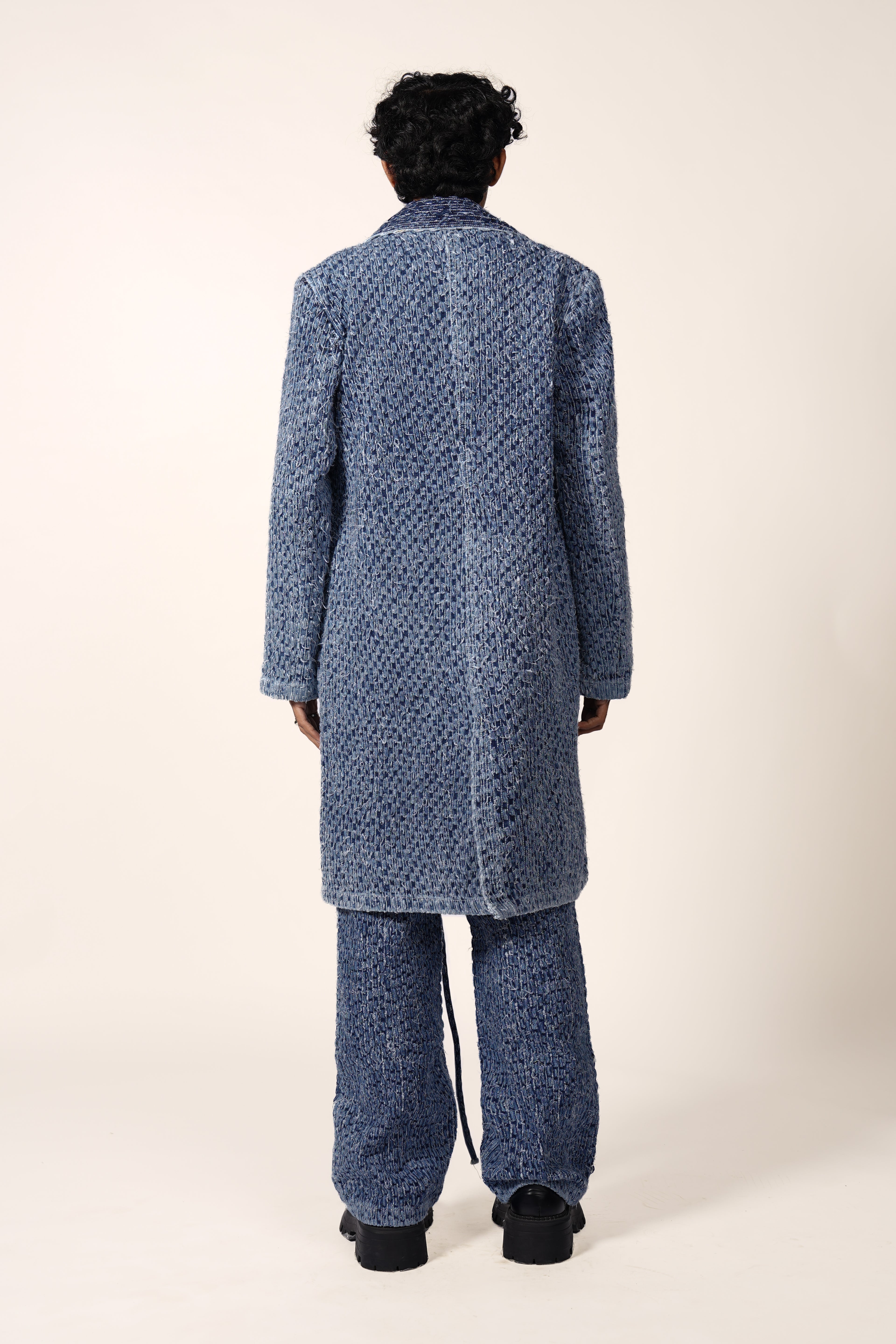 RIPPER TRENCH COAT IN BLUE