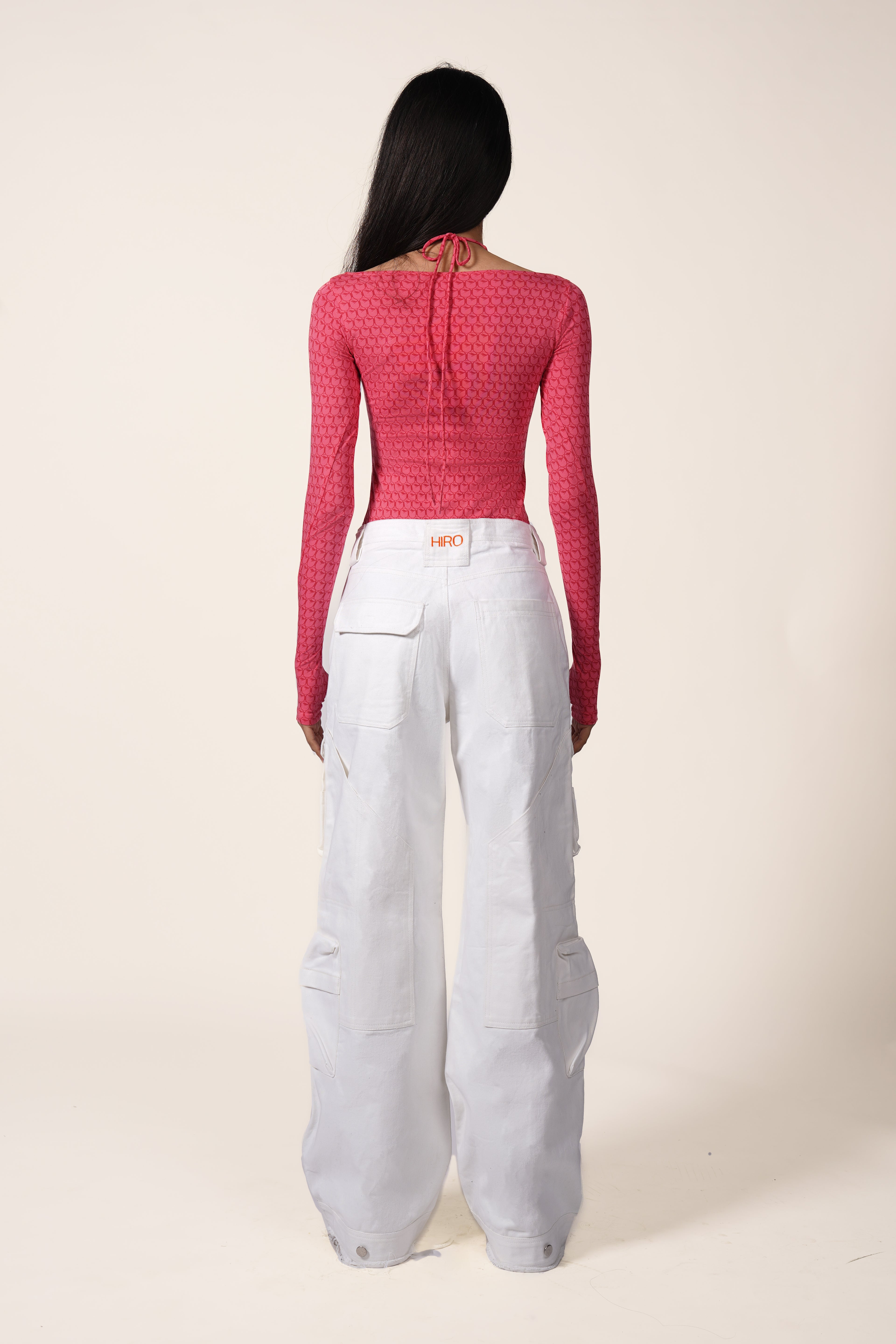 BIKER BODYSUIT IN PINK