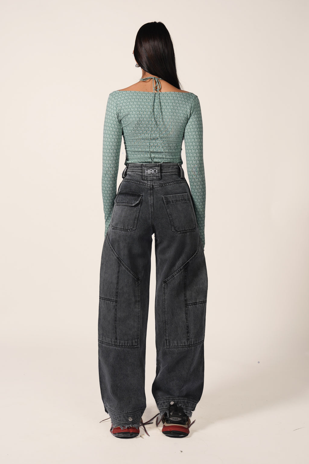 BIKER BODYSUIT IN SAGE