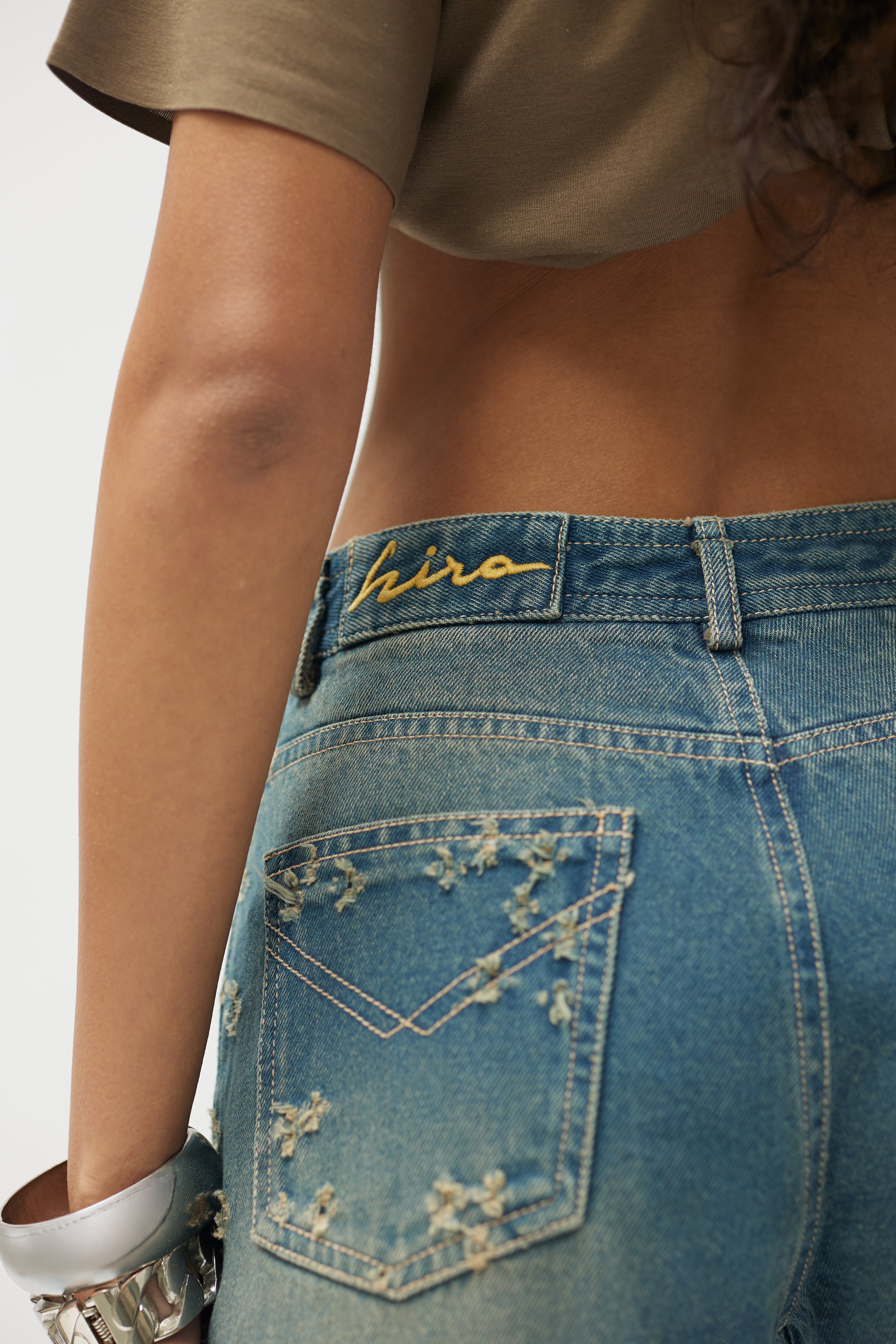 BULLET PANTS IN MUD WASH BLUE