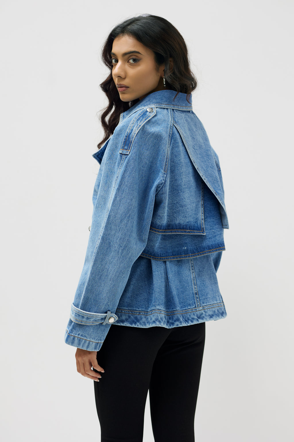 CROP TRENCH COAT