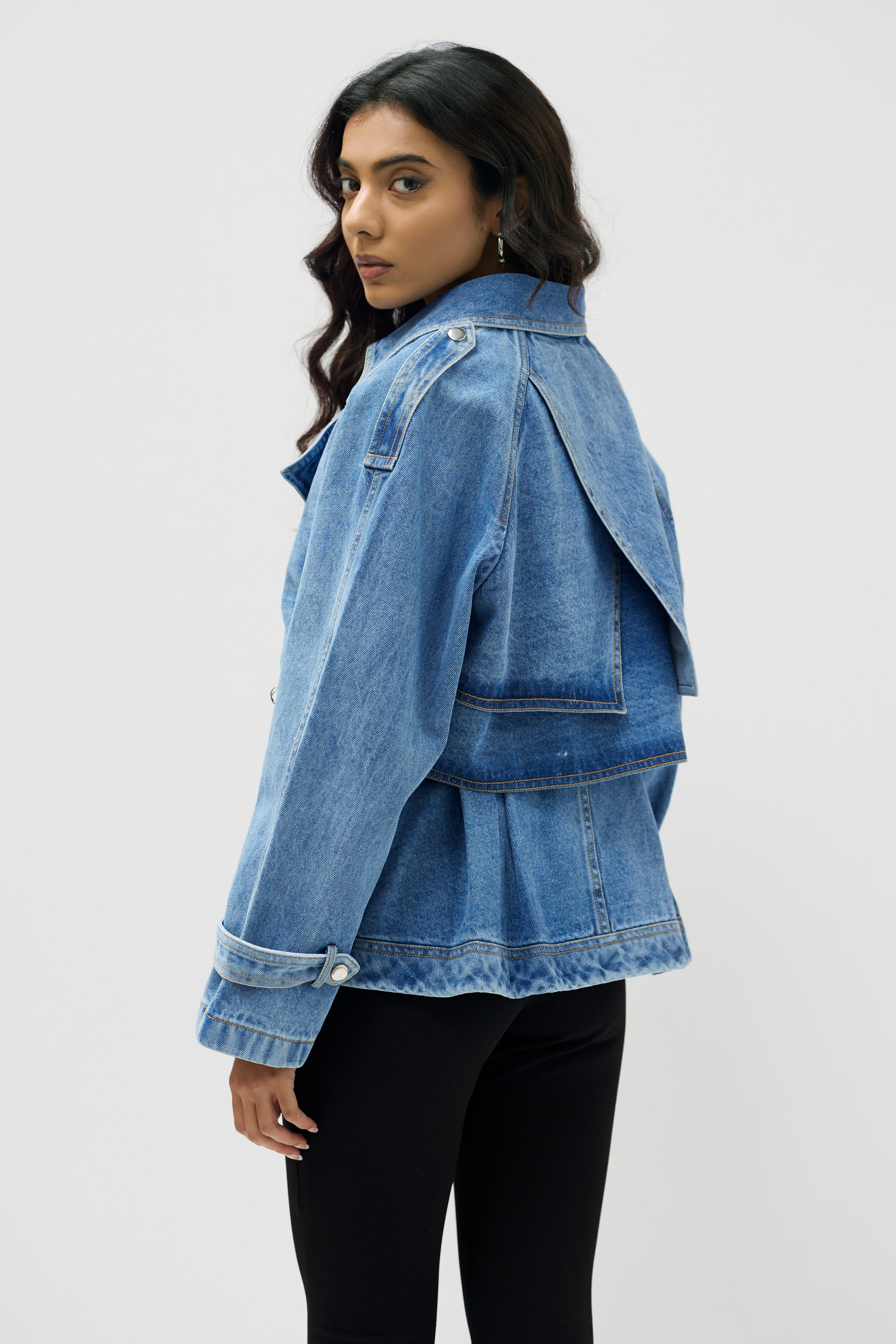 CROP TRENCH COAT