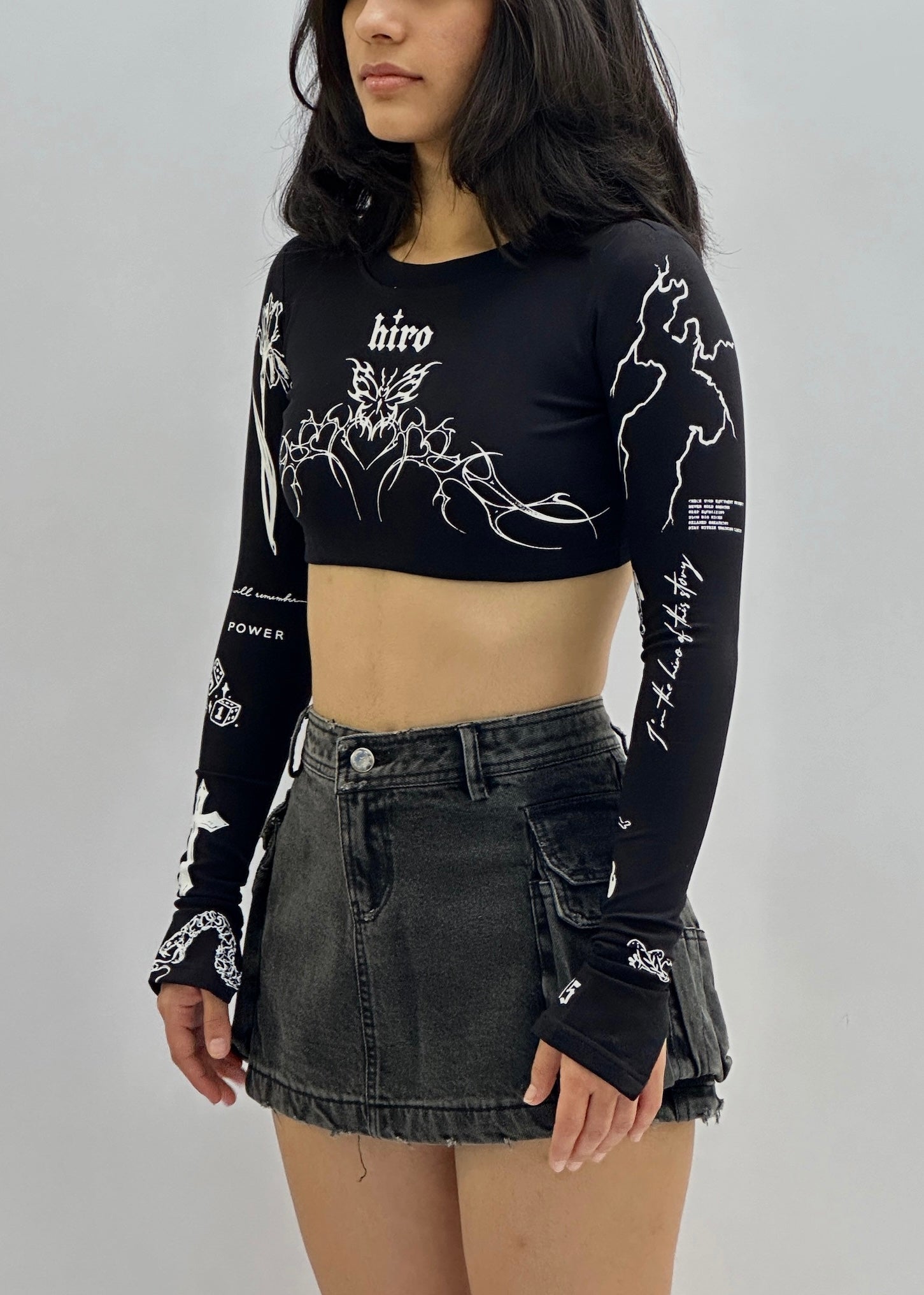 CARGO SKIRT IN BLACK