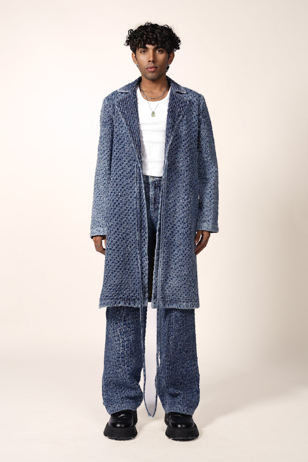 RIPPER TRENCH COAT IN BLUE