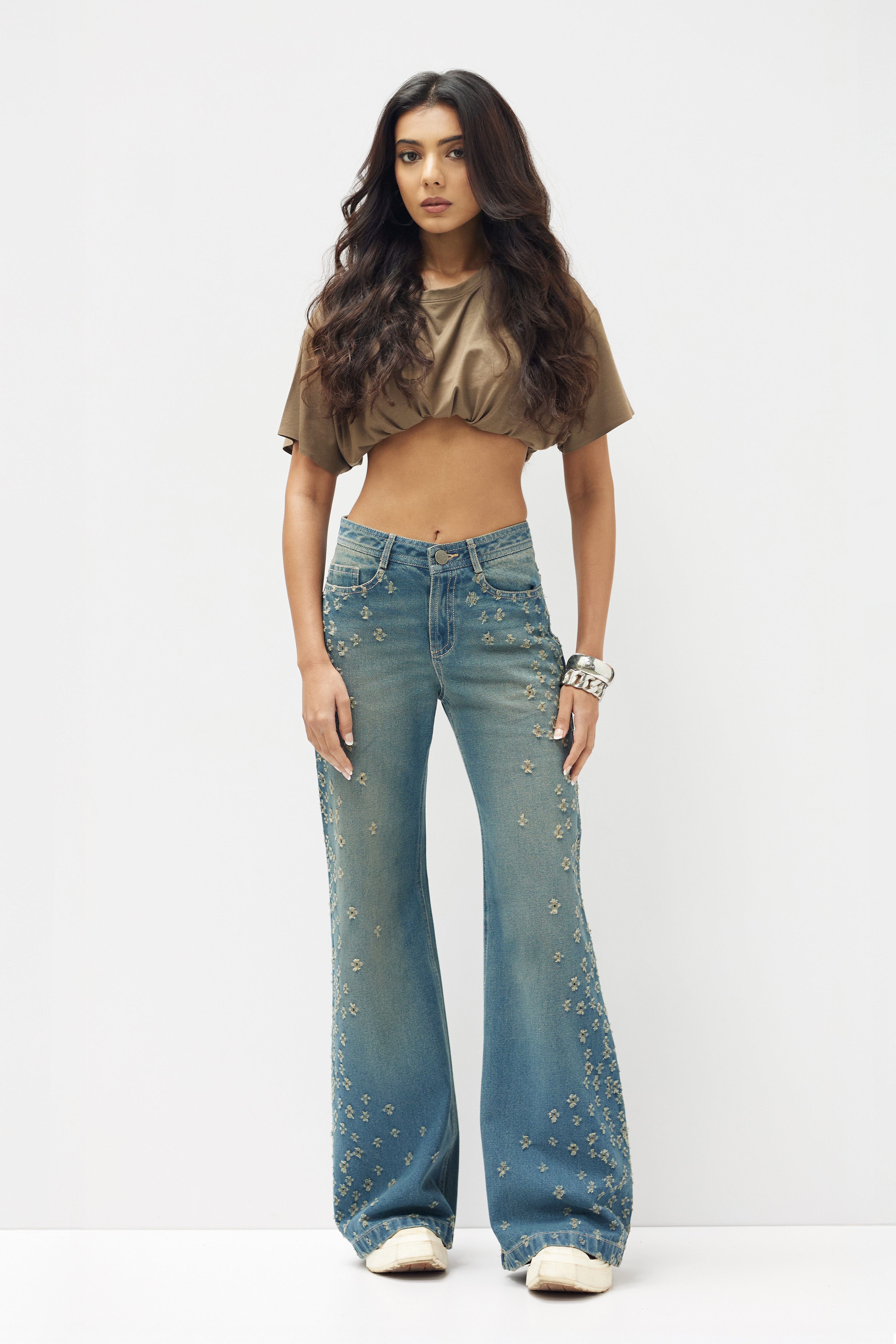 BULLET PANTS IN MUD WASH BLUE