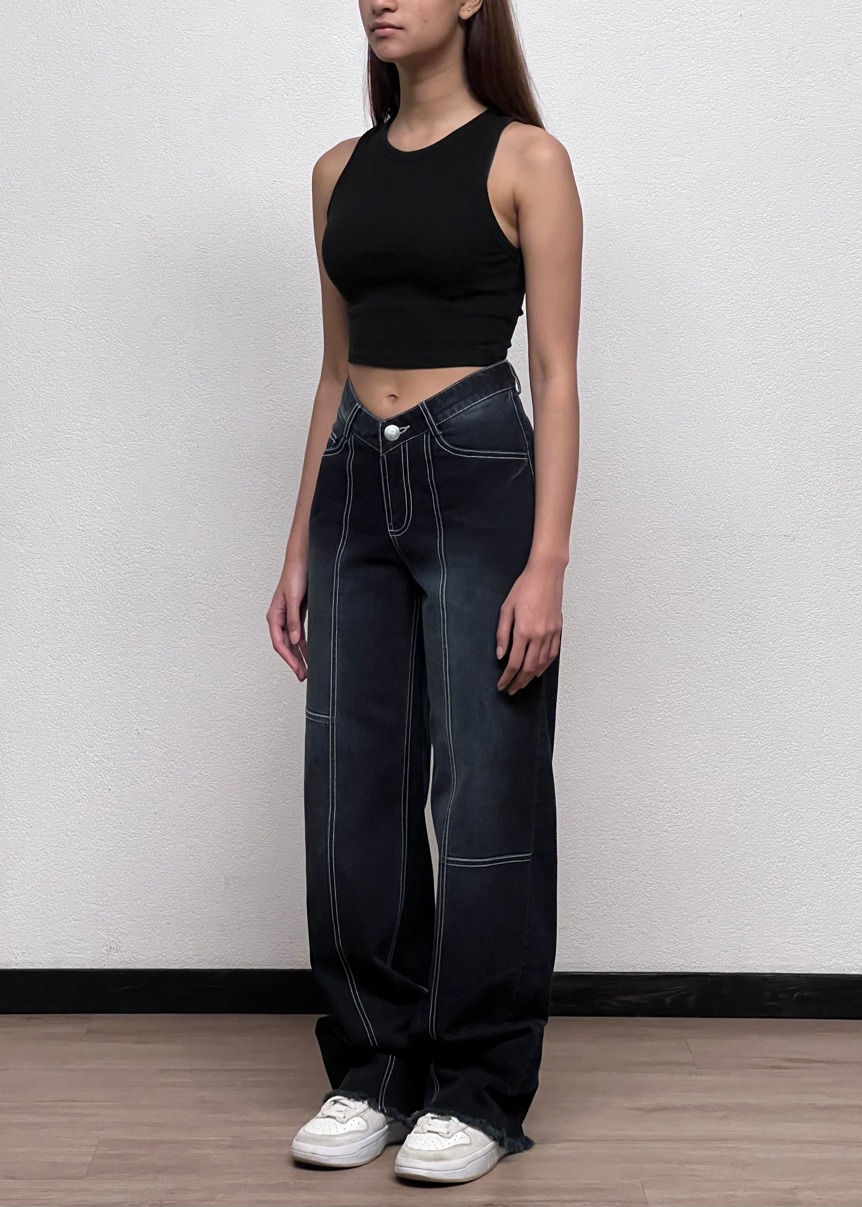 BRITNEY PANTS IN CHARCOAL BLACK