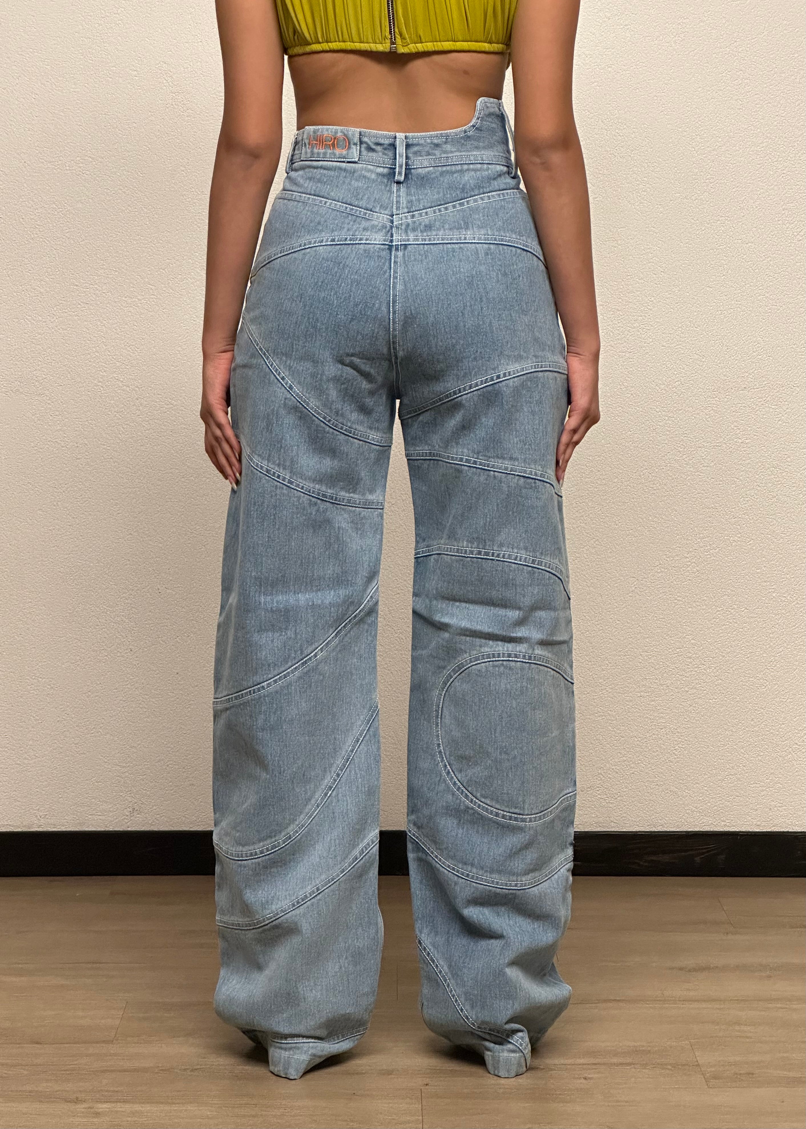 WAVE PANTS IN BLUE