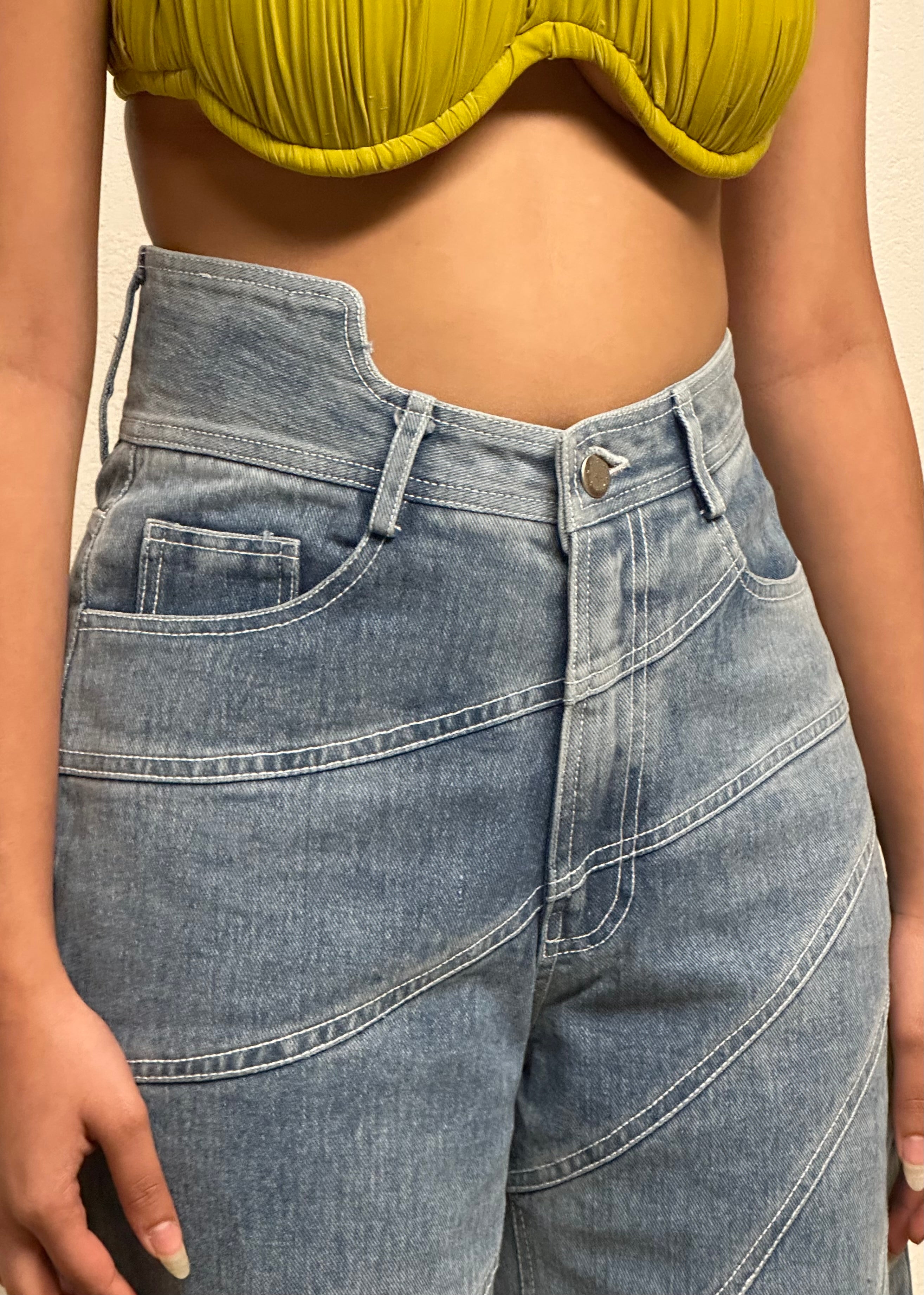 WAVE PANTS IN BLUE
