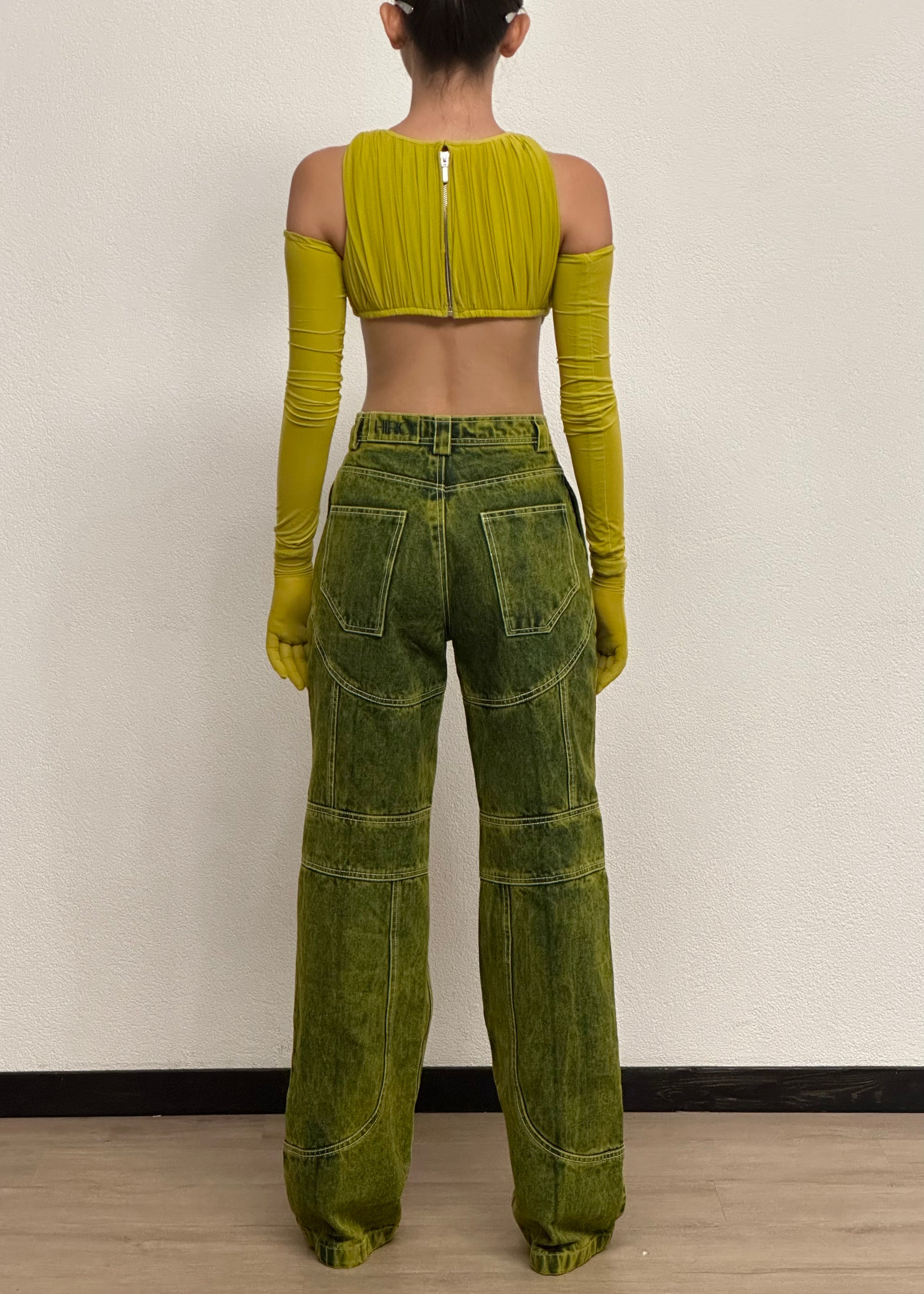 HIKE PANTS IN ACID GREEN