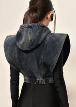 Load image into Gallery viewer, DOUBLE COLLAR JACKET IN WASH GREY
