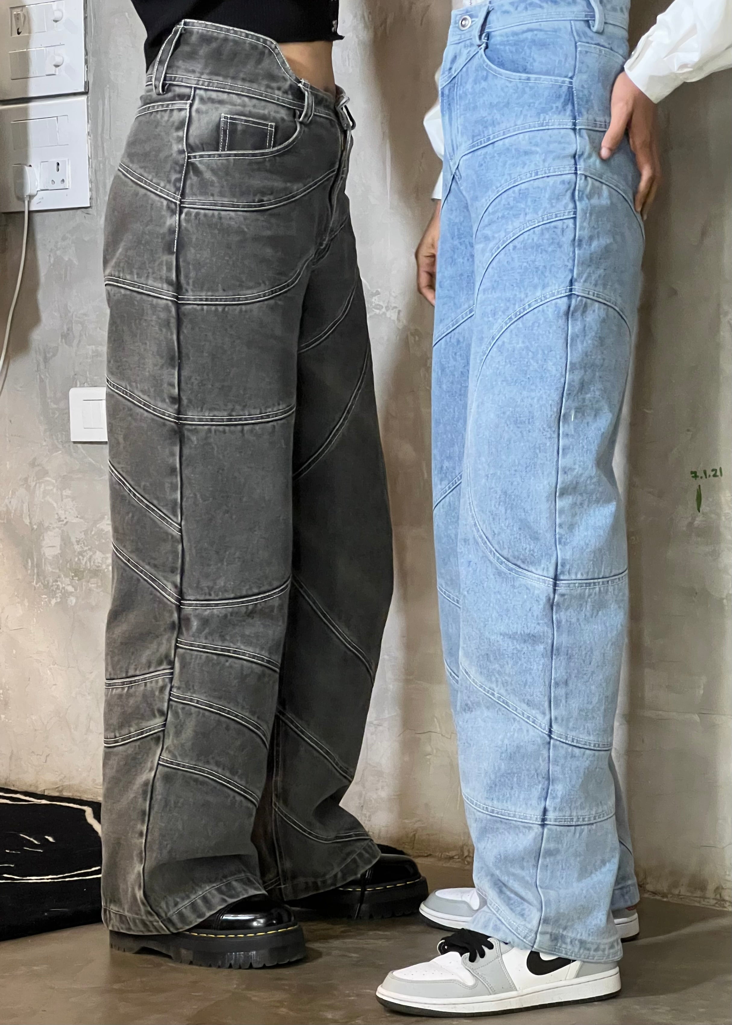 WAVE PANT IN ASH GREY